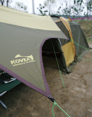 캠핑장배치-헥사타프+텐트