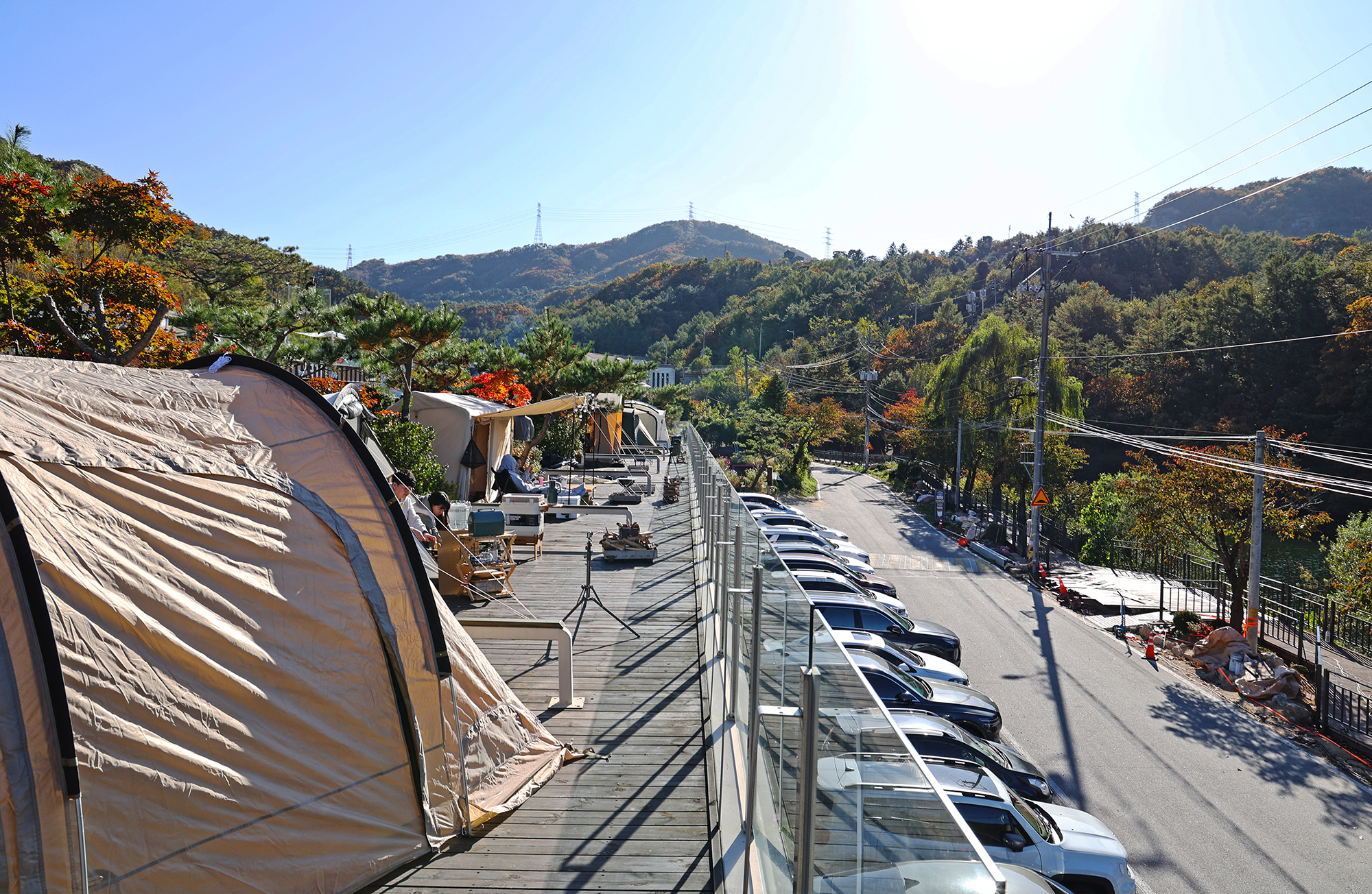 청계호수 자작나무숲 캠핑장 이미지