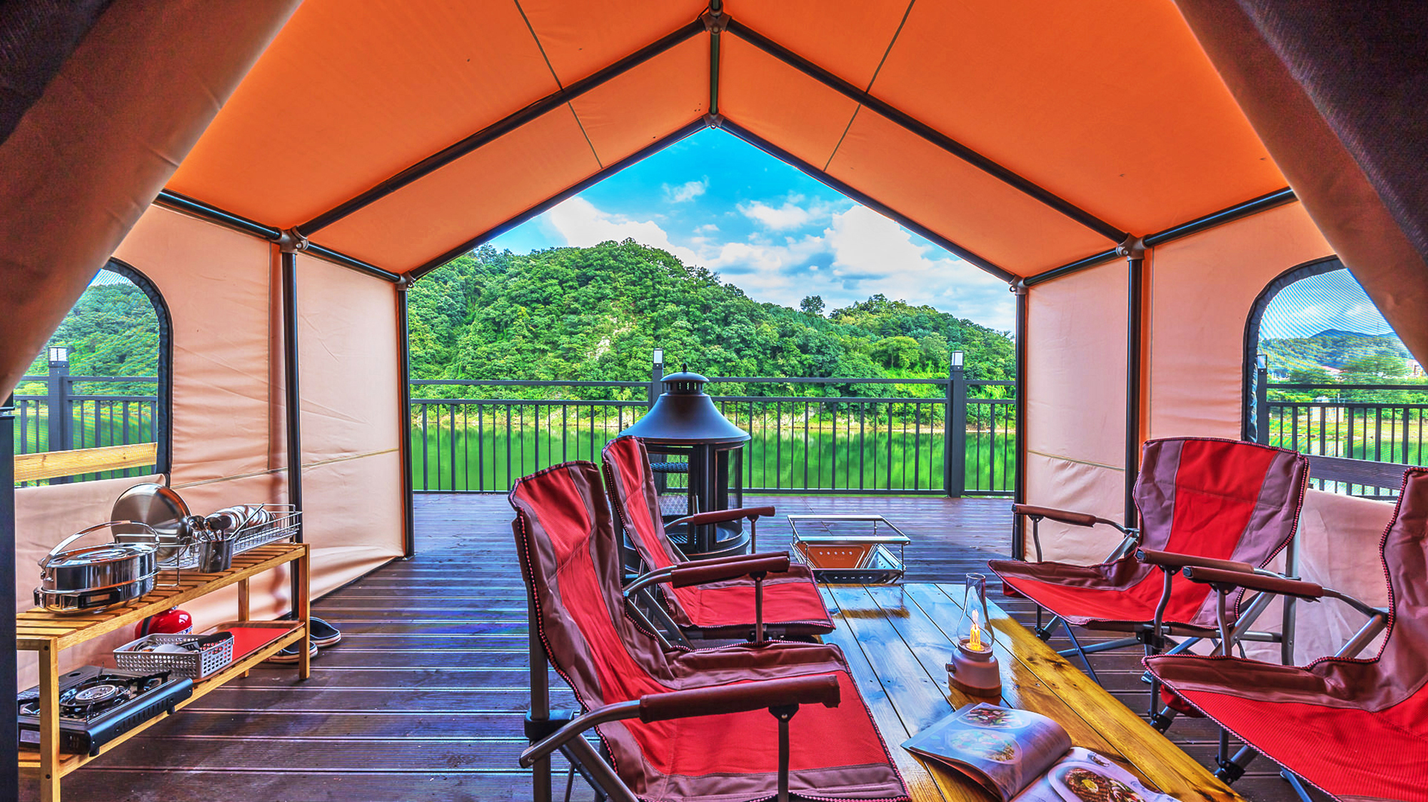 한탄강 카누 캠핑장 이미지