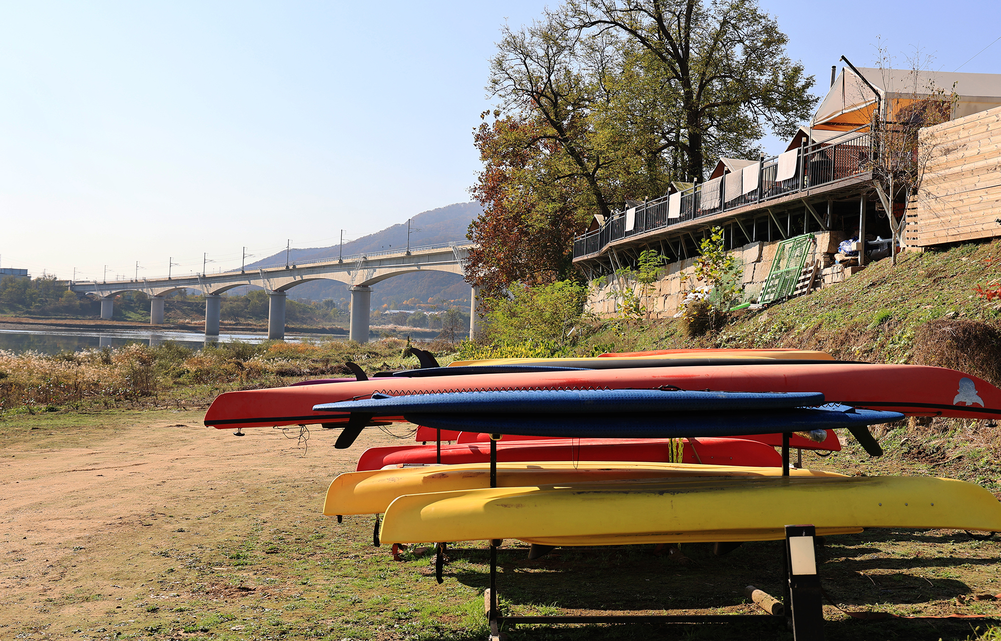 한탄강 카누 캠핑장 이미지