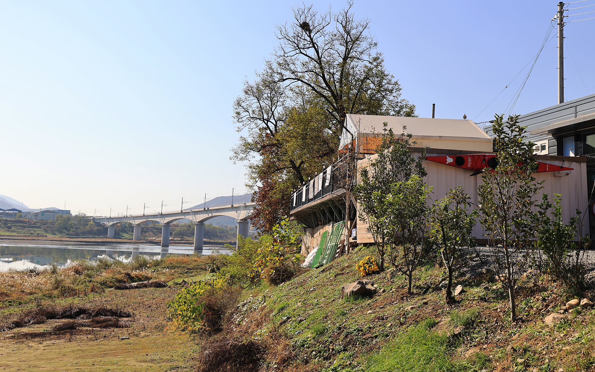 한탄강 카누 캠핑장 이미지