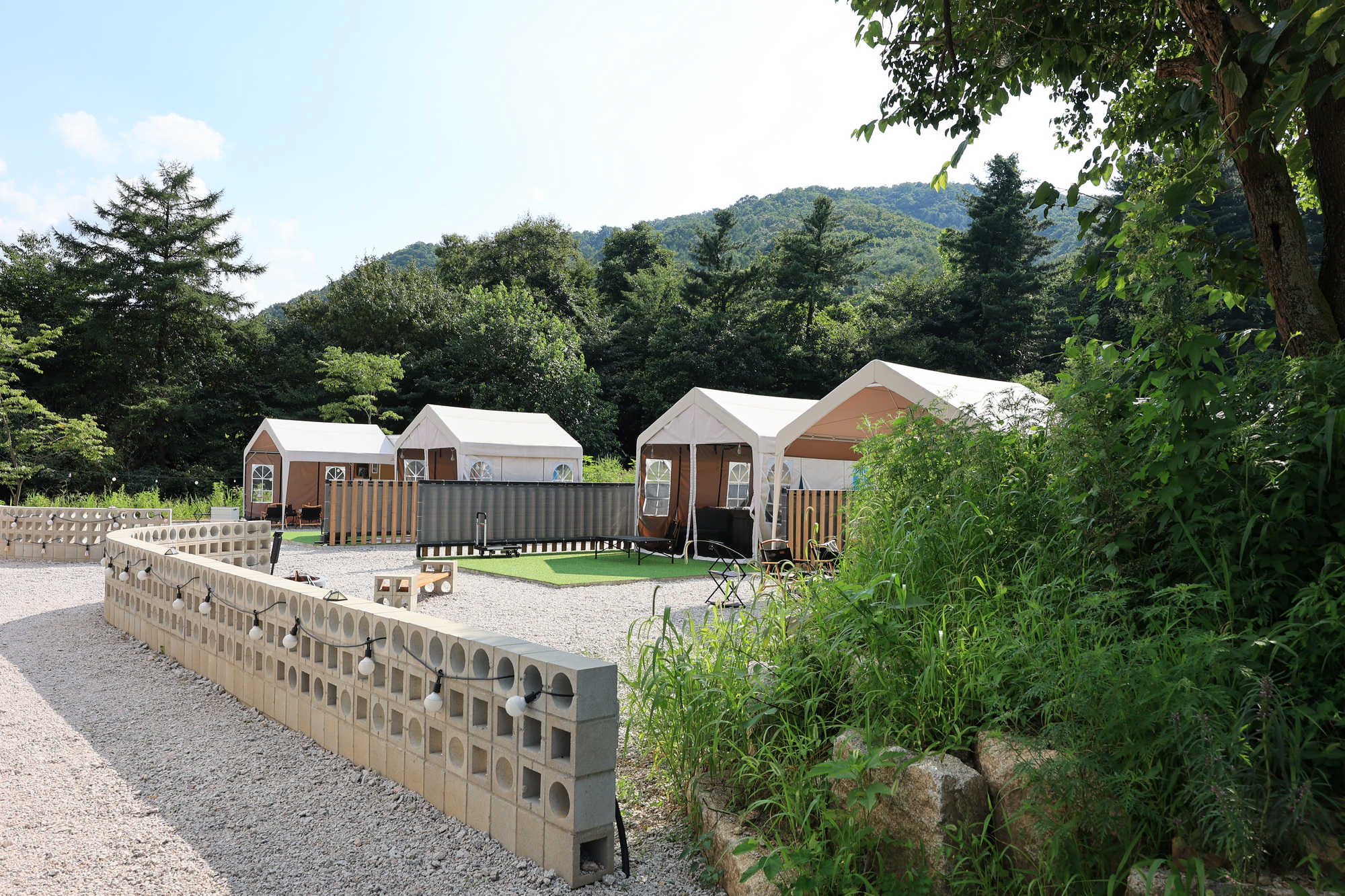 산이다 글램핑 이미지