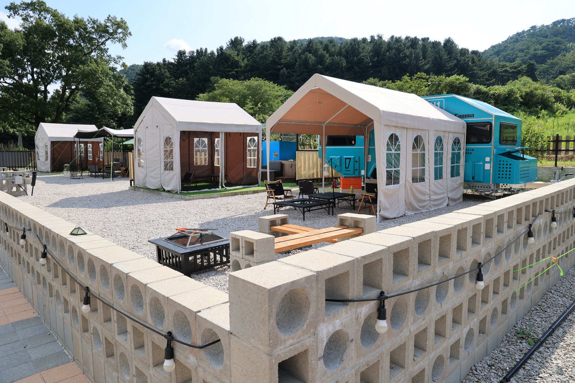 산이다 글램핑 이미지