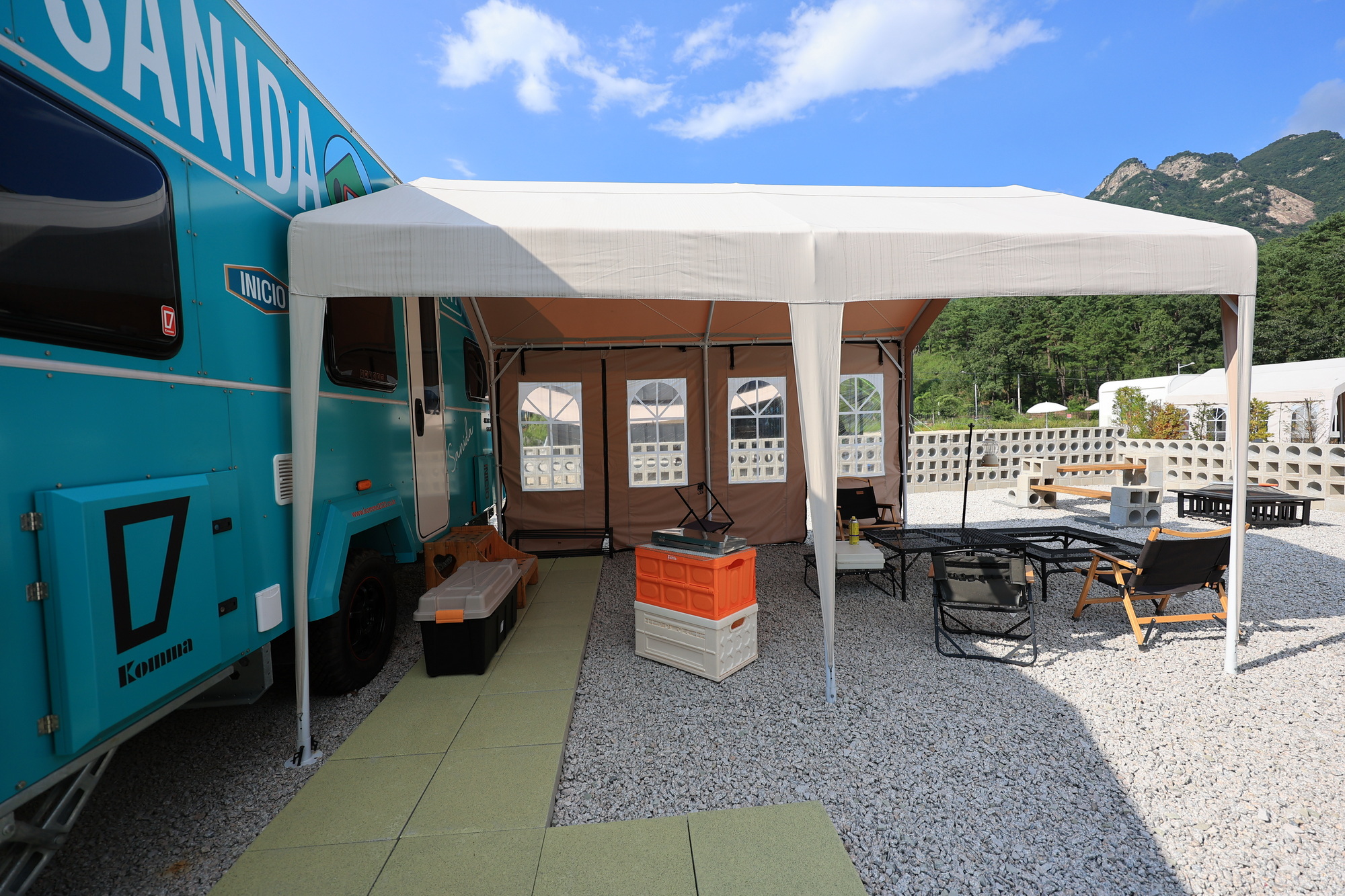 산이다 글램핑 이미지