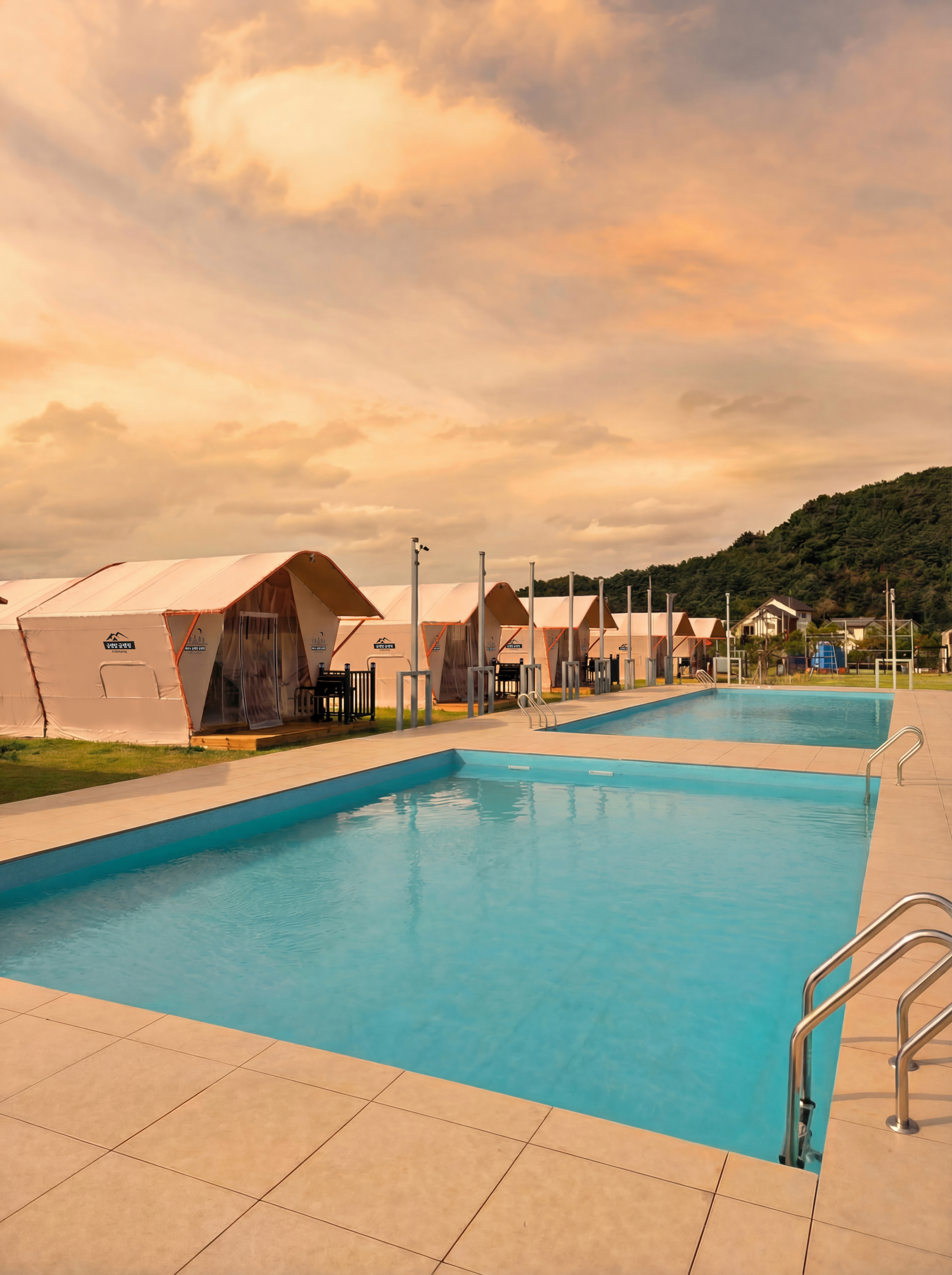 대부도 글램탑 럭셔리 글램핑 & 키즈 수영장 캠핑장 이미지