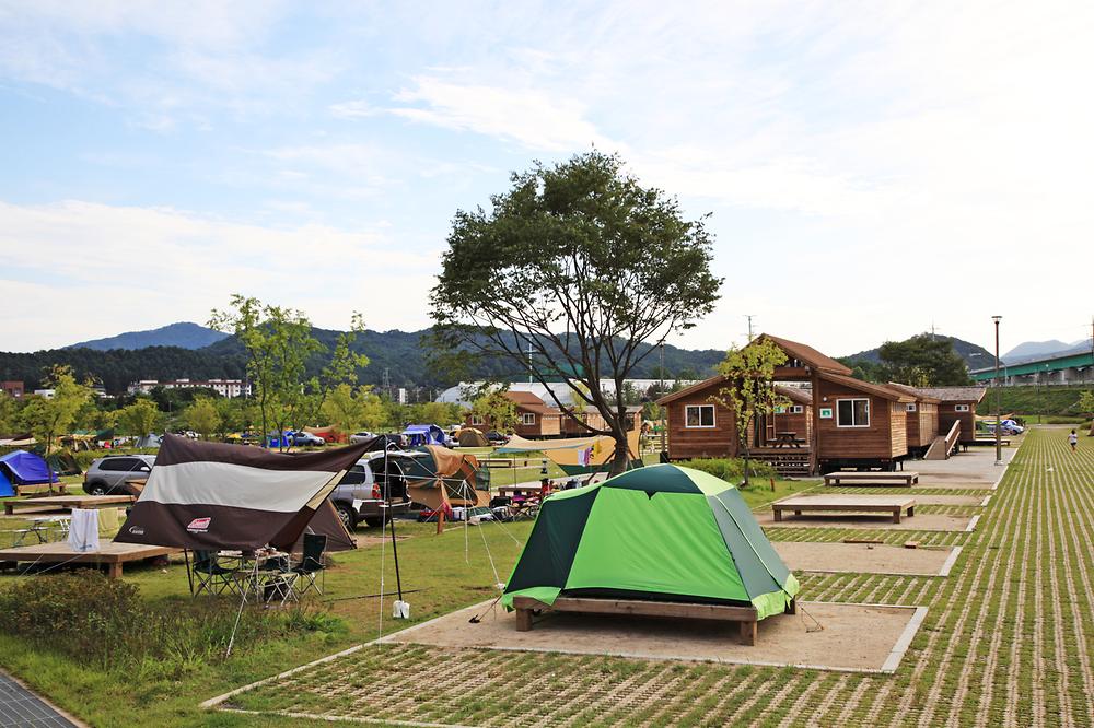 자라섬 캠핑장 이미지