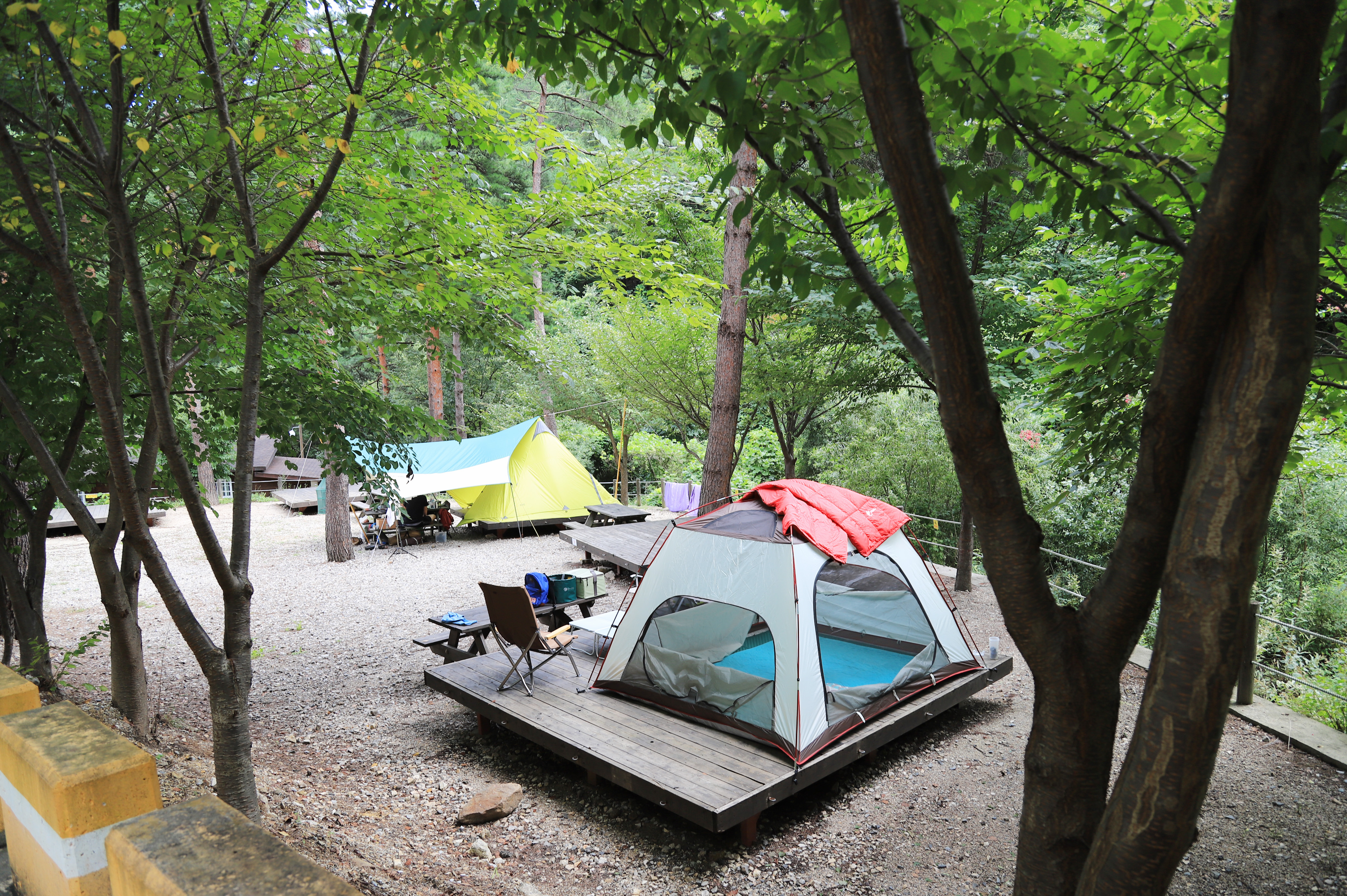 국립검봉산자연휴양림야영장 이미지